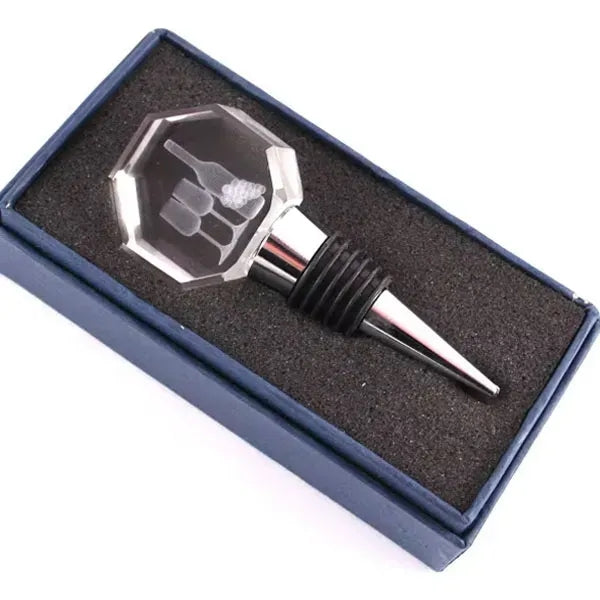 Crystal Octangon Shaped Wine Stopper