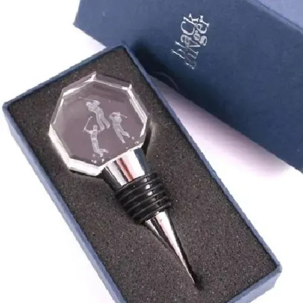 Crystal Octangon Shaped Wine Stopper