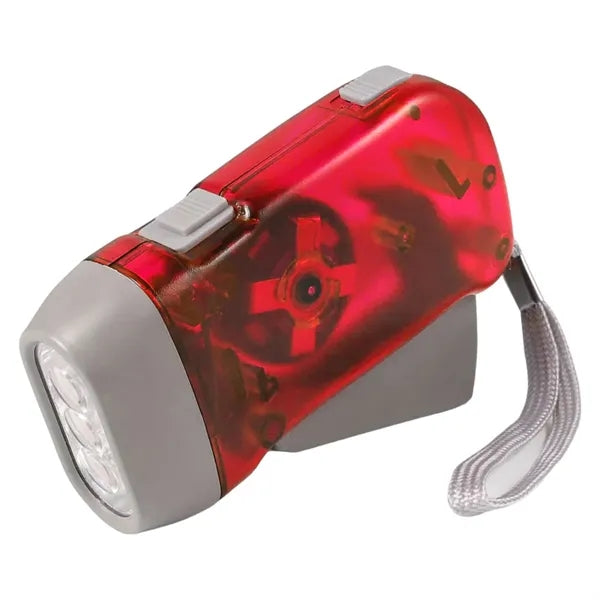 Portable Hand Crank Flashlight