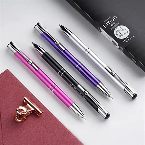 Ballpoint Pens Click Metal Rollerball Retractable Office