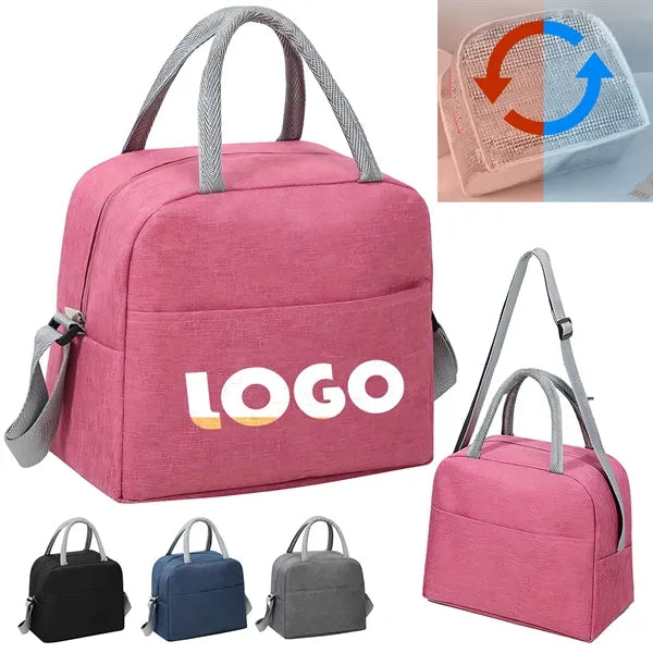 Insulated Lunch Bag For Food & Travel W/ Shoulder Strap