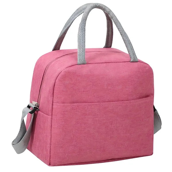 Insulated Lunch Bag For Food & Travel W/ Shoulder Strap