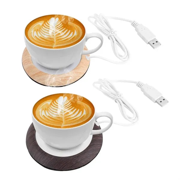 Imitation Wood USB Coffee Mug Warmer