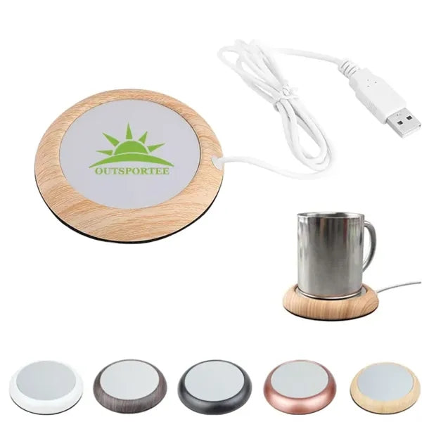 Imitation Wood USB Coffee Mug Warmer