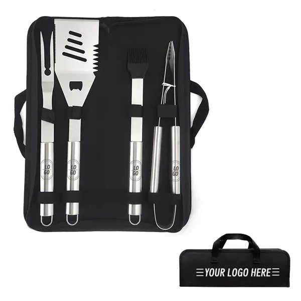 4 Piece BBQ Tools Set