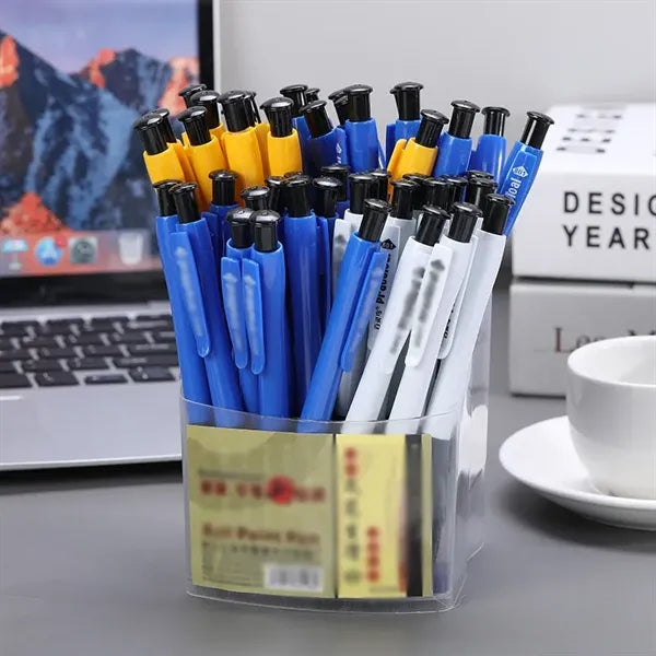 Ballpoint Pen Retractable Office Work Click Rollerball
