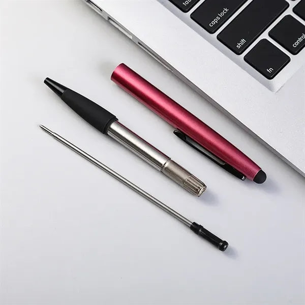 2-in-1 Ballpoint Stylus Pen Retractable For Touch Screens