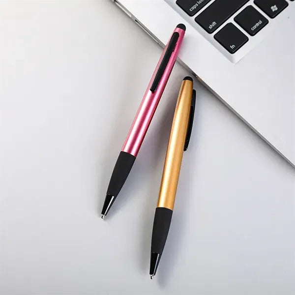 2-in-1 Ballpoint Stylus Pen Retractable For Touch Screens