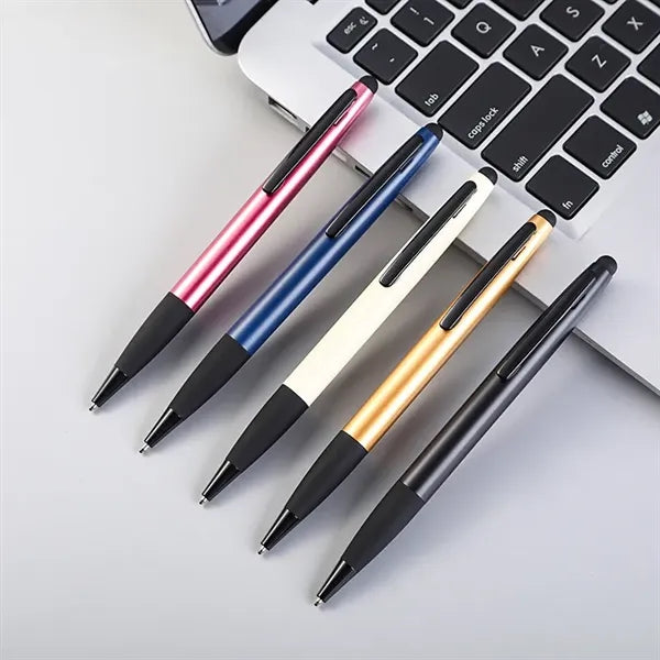 2-in-1 Ballpoint Stylus Pen Retractable For Touch Screens