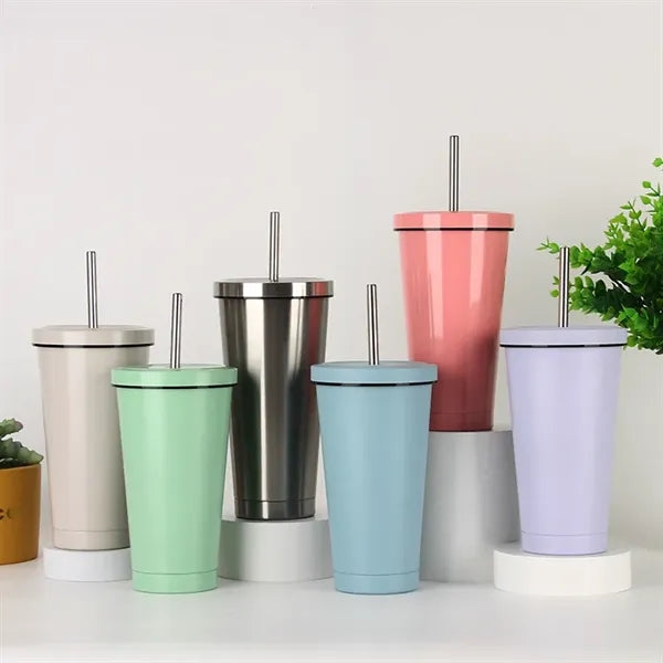 Simple Modern Insulated Tumbler with Lid and Straw