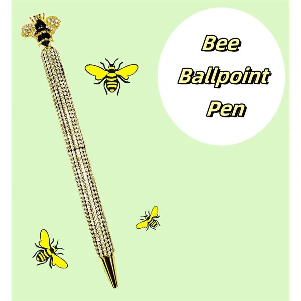 Bee Pressing Diamond Ballpoint Pen