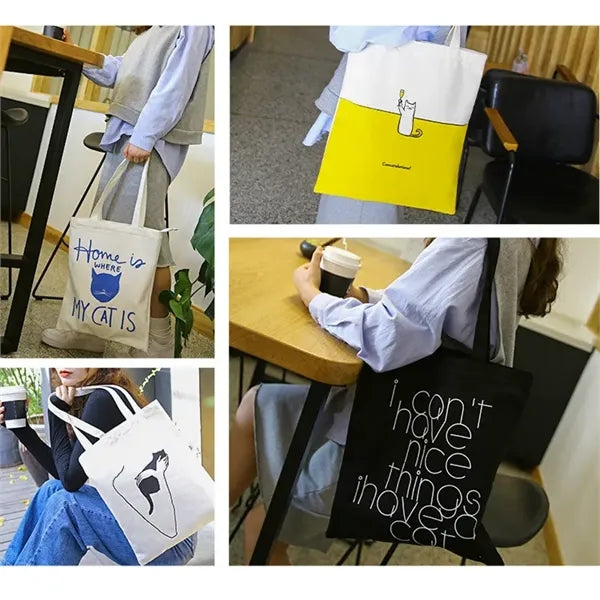 2-Sided Full-color Printed 12 oz. Cotton Canvas Tote Bag