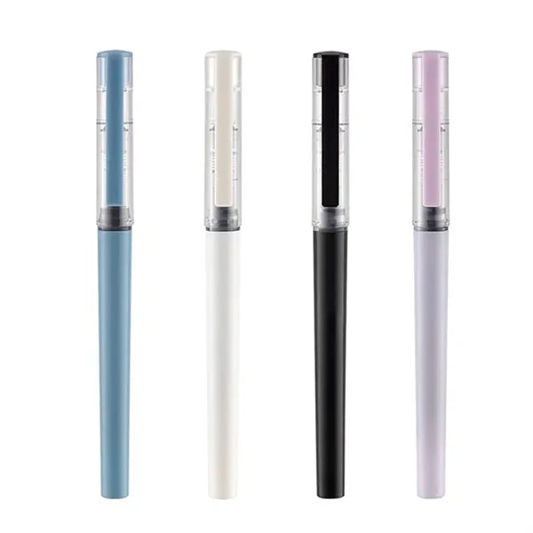 Plastic Black Liquid Ink Quick Drying Rollerball Pen