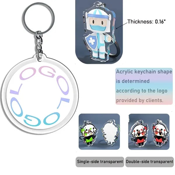 Full Color Acrylic Personalized Keychain