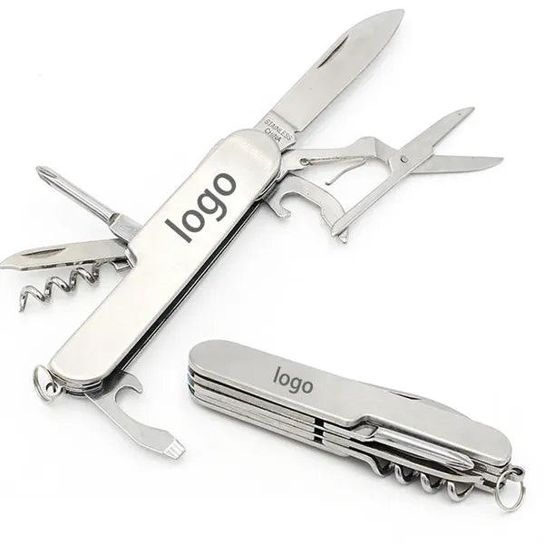 8-in-1 Stainless Steel Multitool Folding Pocket Knife