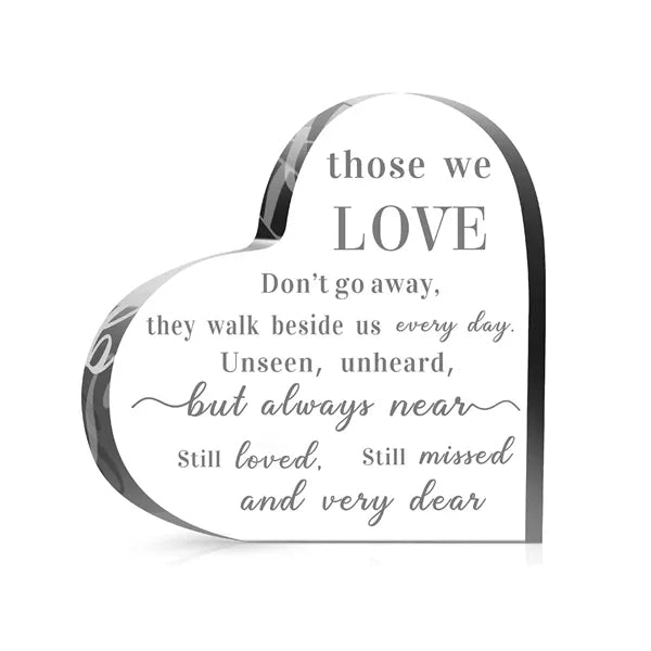 Acrylic Heart Award