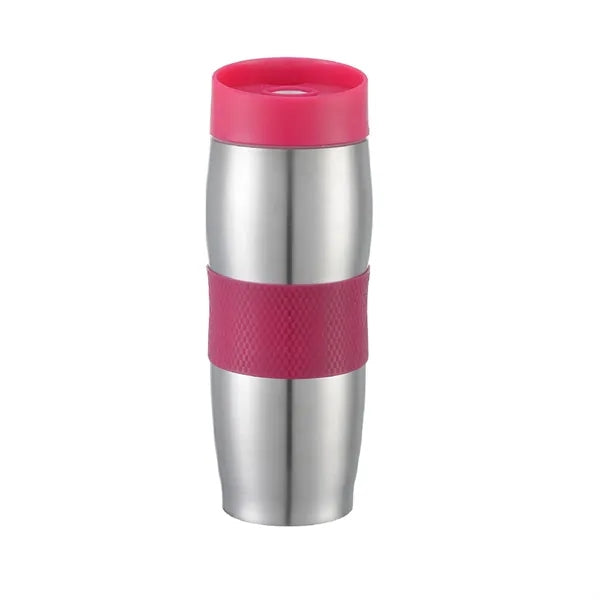 Insulated 12.6 oz. Lid Mug with Silicone Sleeve