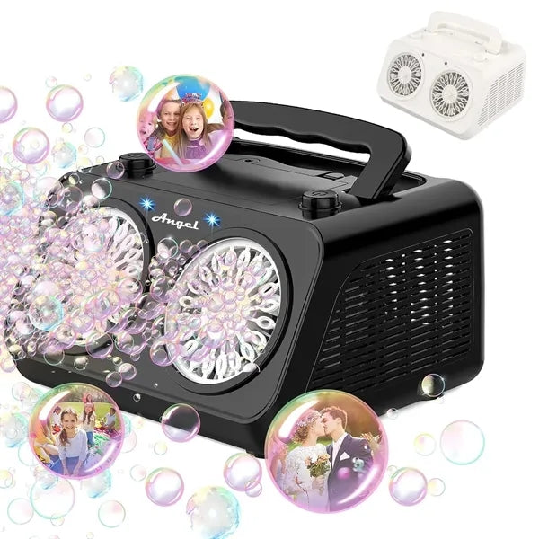 Magical Dual-Fan Bubble Machine for Kids