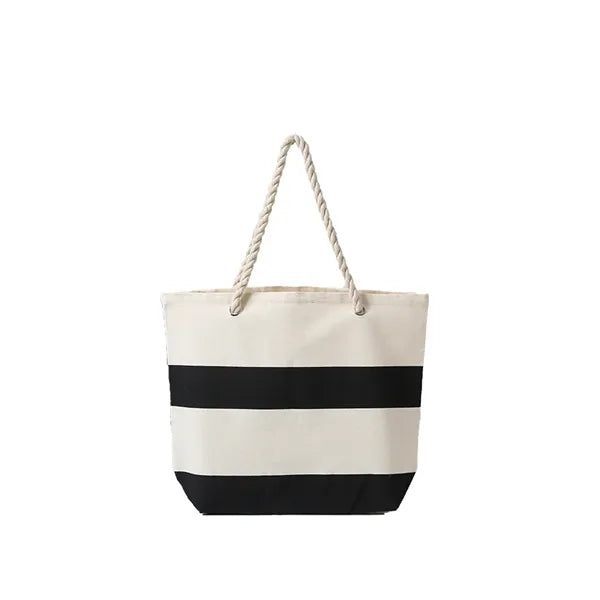 Prime Line Cotton Beach Tote Bag With Rope Handle