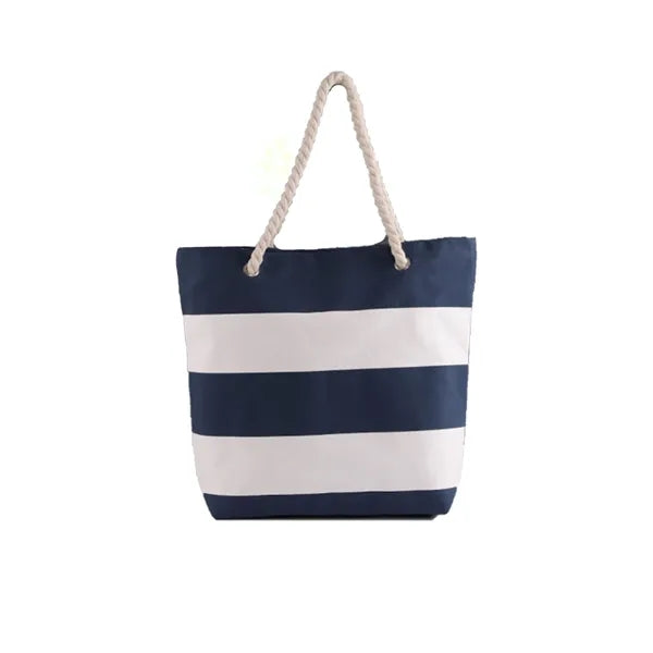 Prime Line Cotton Beach Tote Bag With Rope Handle