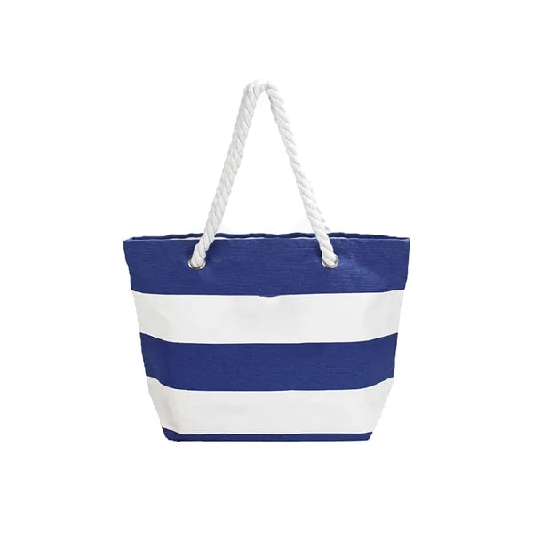 Prime Line Cotton Beach Tote Bag With Rope Handle
