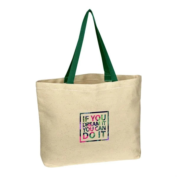 Full Color Natural Cotton Canvas Tote Bag