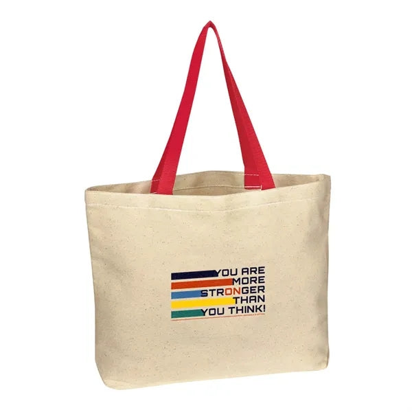 Full Color Natural Cotton Canvas Tote Bag