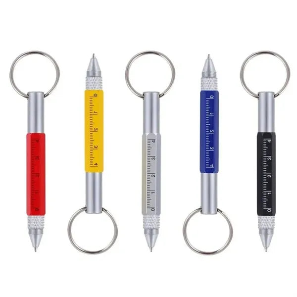 4.57" Multifunctional 6 in 1 Tool Ballpoint Pen