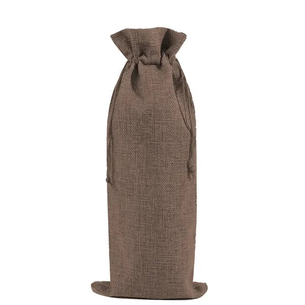 Burlap Wine Gift Bag Tote W/ Drawstring