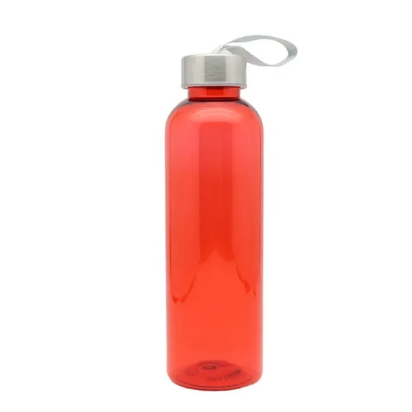 18Oz Plastic Water Bottle with Carrying Strap Lid