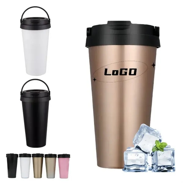 500ML Insulated Coffee Cup Stainless Steel Tumbler Mug