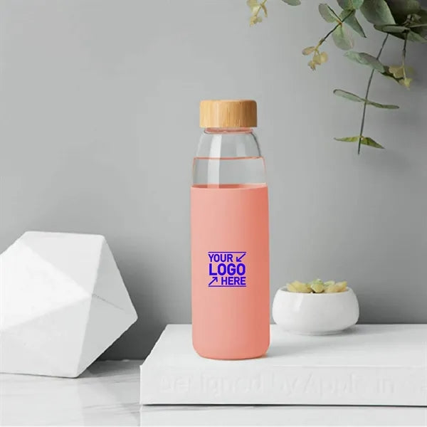 18 Oz Borosilicate with Bamboo Lid