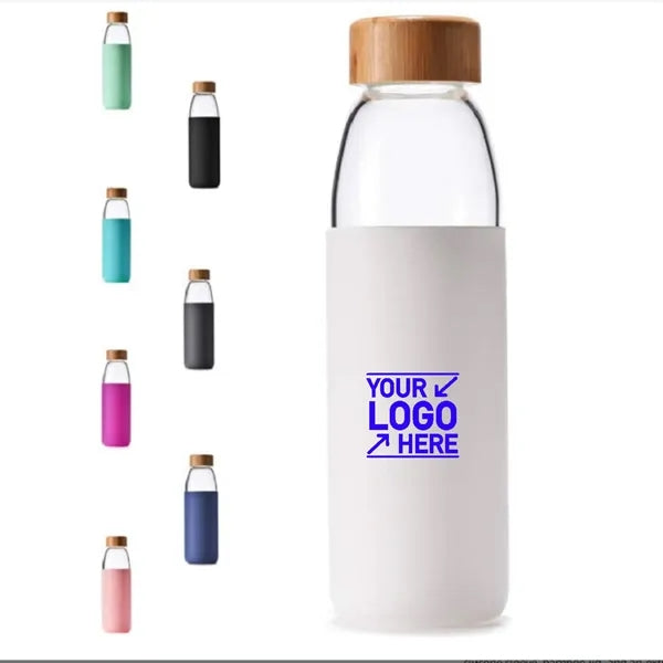 18 Oz Borosilicate with Bamboo Lid