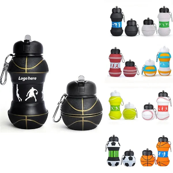 Collapsible Silicone Water Bottle 18oz