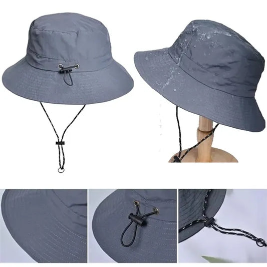Wide Brim Sun Cap Foldable Beach Bucket Men Hat