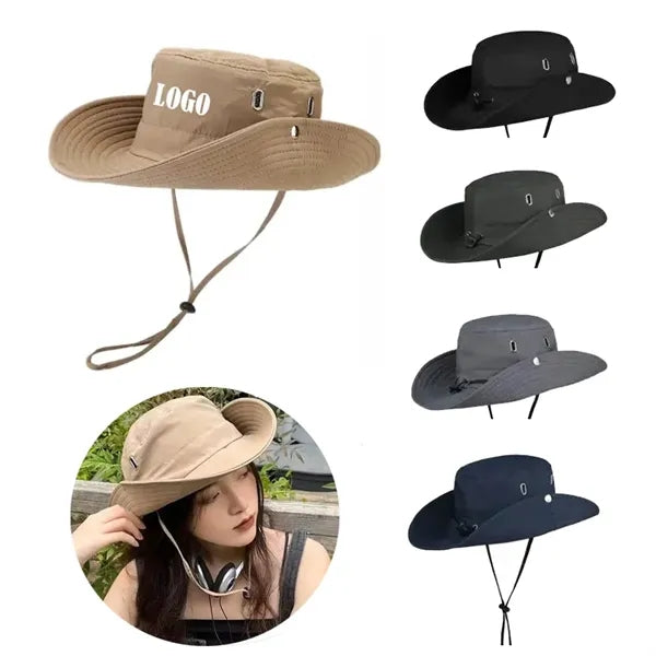 Fisherman Cap Wide Brim Bucket Hat for Fishing & Hiking