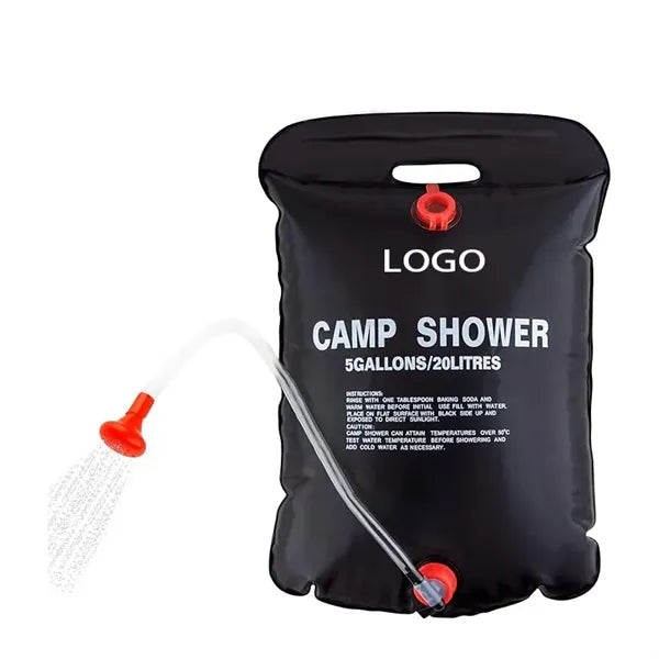 5 Gallons Portable Solar Camping Shower Bag