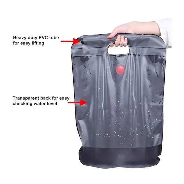 5 Gallons Portable Solar Camping Shower Bag