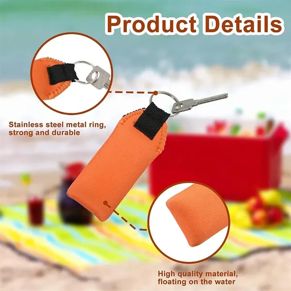 Neoprene Waterproof Boat Keychain Foam Key Chain Float Boati
