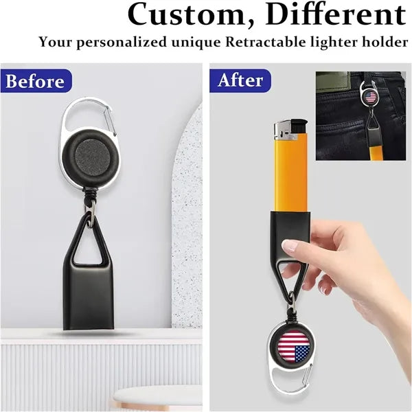 Portable Retractable Holder Keychain For Traveling Camping