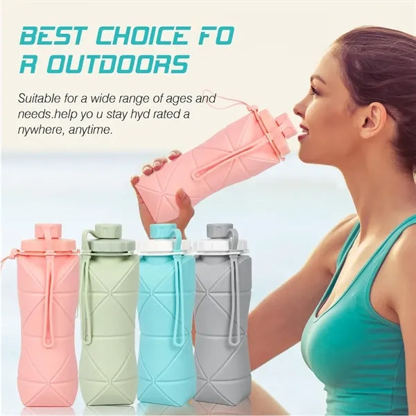 Silicone Travel Foldable Water Bottles