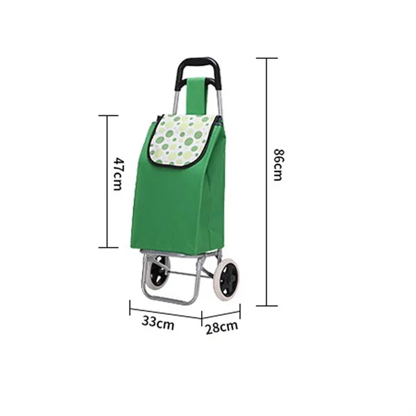 Portable Collapsible Shopping Bag With Wheels