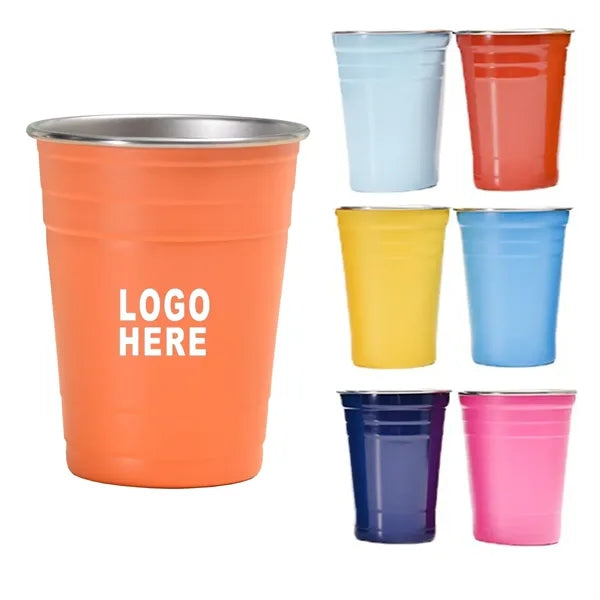 16 oz Single Wall Stemless Stainless Steel Pint Cup