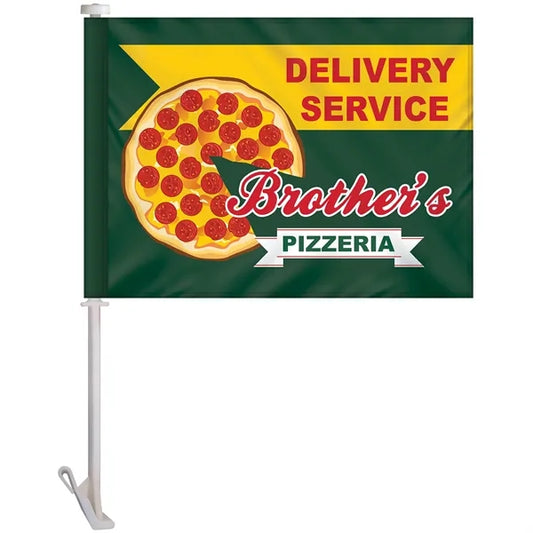 11.5" x 15" Single Reverse Custom Car Flag