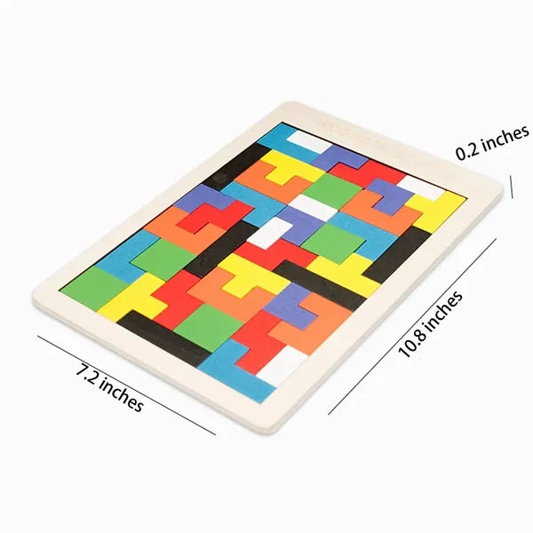 Wooden Kids Puzzles Brain Teasers Toy Educational Gift
