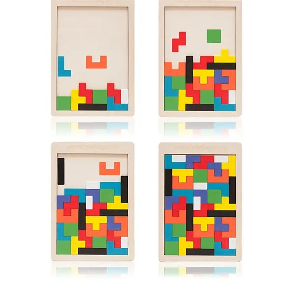 Wooden Kids Puzzles Brain Teasers Toy Educational Gift