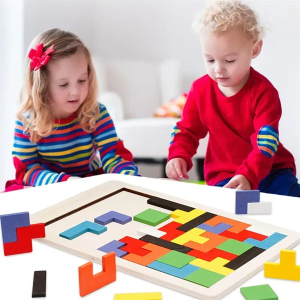 Wooden Kids Puzzles Brain Teasers Toy Educational Gift