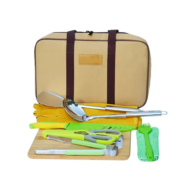 Camp Cookware Utensils Organizer Travel Kit