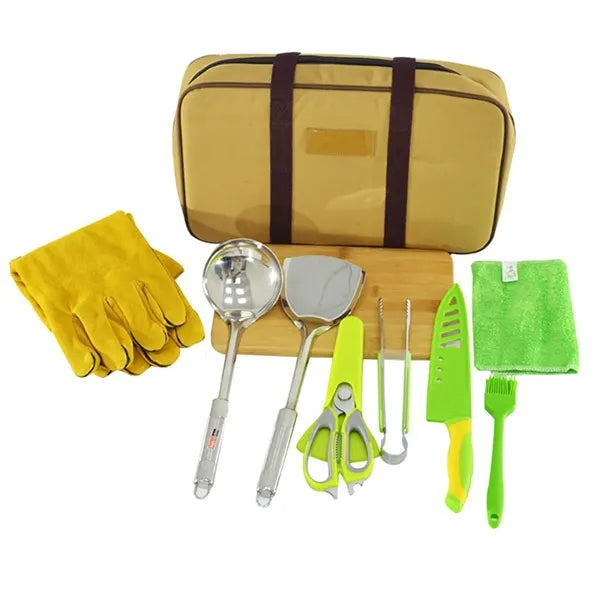 Camp Cookware Utensils Organizer Travel Kit
