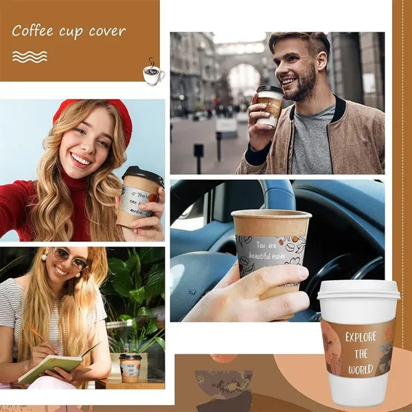 Paper Coffee Sleeves Customized Logo